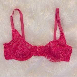 Pink Lace Bra